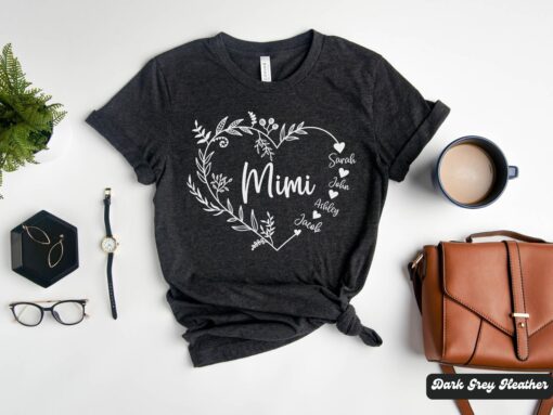 personalized mimi heart shirt with grandkids names floral nana t shirt unique mothers day gift for grandma m9fox scaled