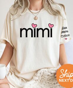 personalized mimi shirt with grandkids names custom grandma shirt cute gifts for mimi unique personalized gifts ijisp