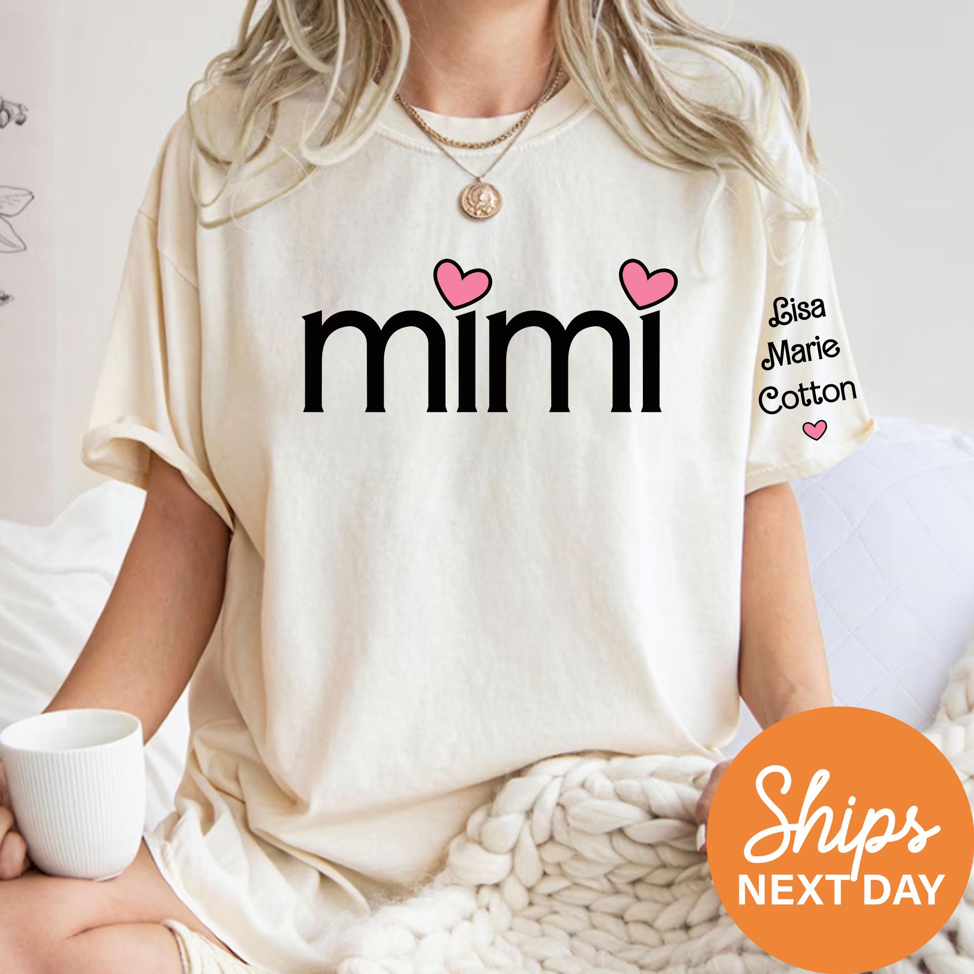 personalized mimi shirt with grandkids names custom grandma shirt cute gifts for mimi unique personalized gifts ijisp