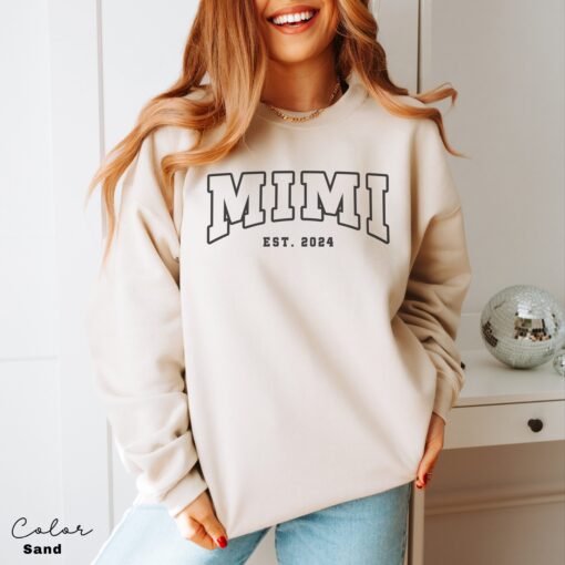 personalized mimi sweatshirt for grandma life best mom ever shirt mothers day gifts new mom est pregnancy reveal lo5vc scaled