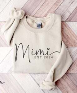 personalized mimi sweatshirt for grandma life funny mom shirt mothers day gift est pregnancy reveal cute mimi shirt abcx9