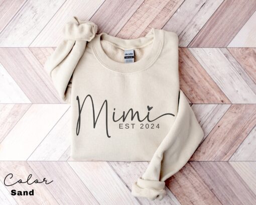 personalized mimi sweatshirt for grandma life funny mom shirt mothers day gift est pregnancy reveal cute mimi shirt
