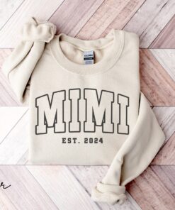 personalized mimi sweatshirt for grandma life funny mom shirt mothers day gift new mom pregnancy reveal shirt tncjr