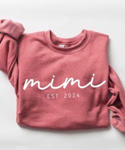 personalized mimi sweatshirt with established date custom grandma outfit great grandma gift for mothers day from grandkids j5nvv