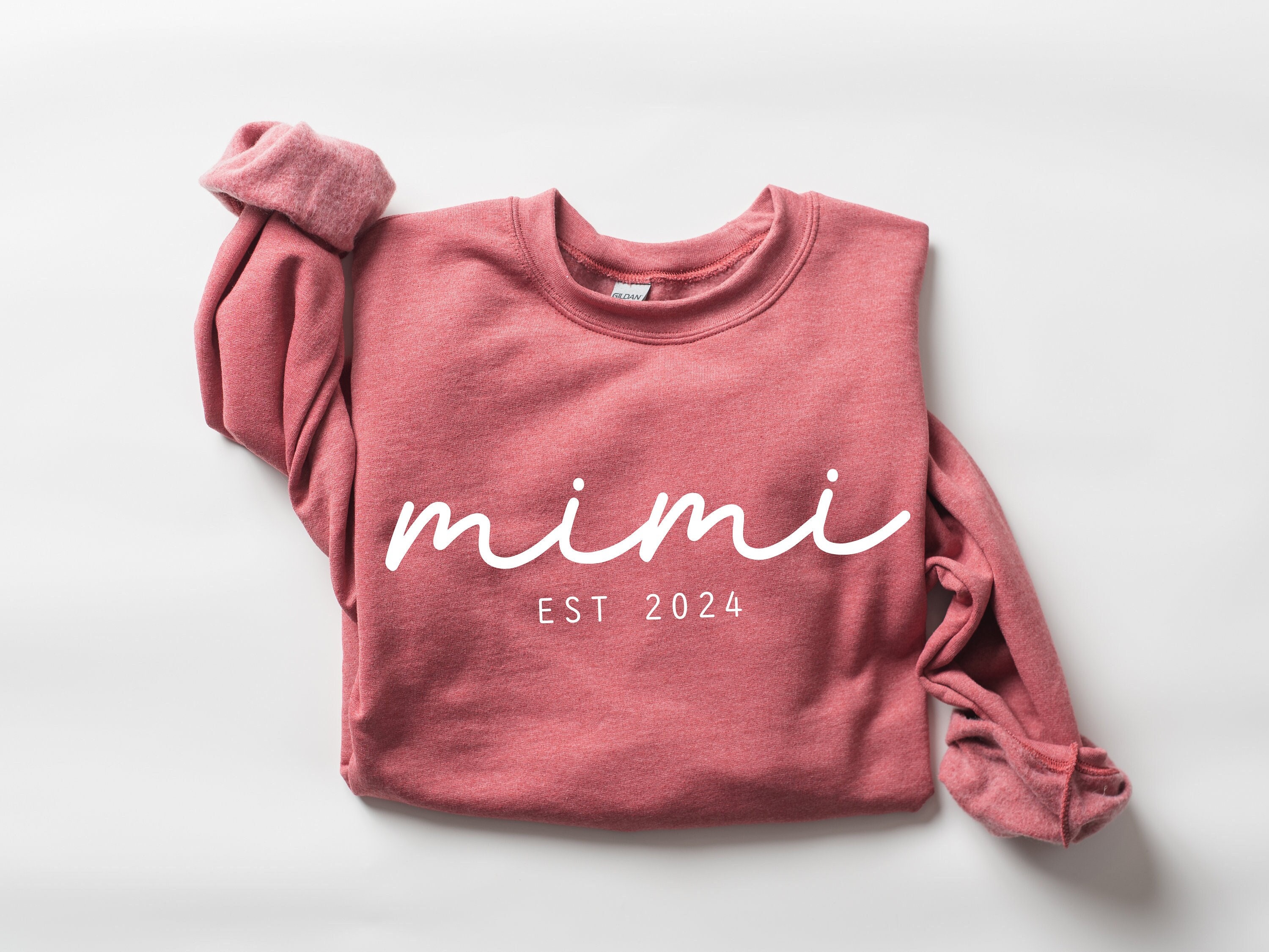 personalized mimi sweatshirt with established date custom grandma outfit great grandma gift for mothers day from grandkids j5nvv scaled