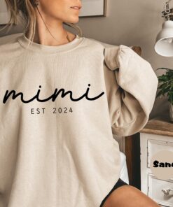 personalized mimi sweatshirt with established date custom grandma outfit great grandma gift for mothers day from grandkids lc3w2