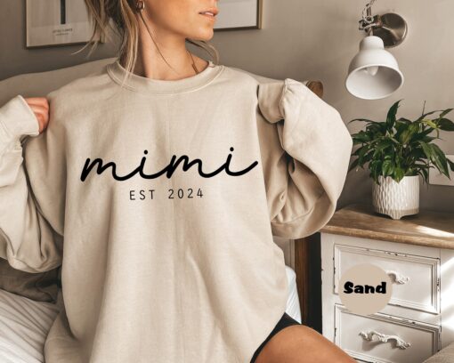 personalized mimi sweatshirt with established date custom grandma outfit great grandma gift for mothers day from grandkids lc3w2 scaled