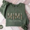 personalized mimi sweatshirt with kids names floral grandma crewneck best mimi mothers day shirt custom gift ptqww