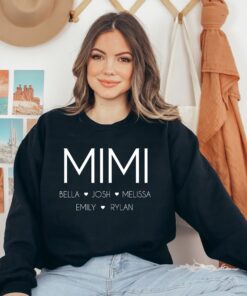 personalized mimi sweatshirt with names for grandma custom mothers day shirt best mama sweater unique gift idea c4cyj