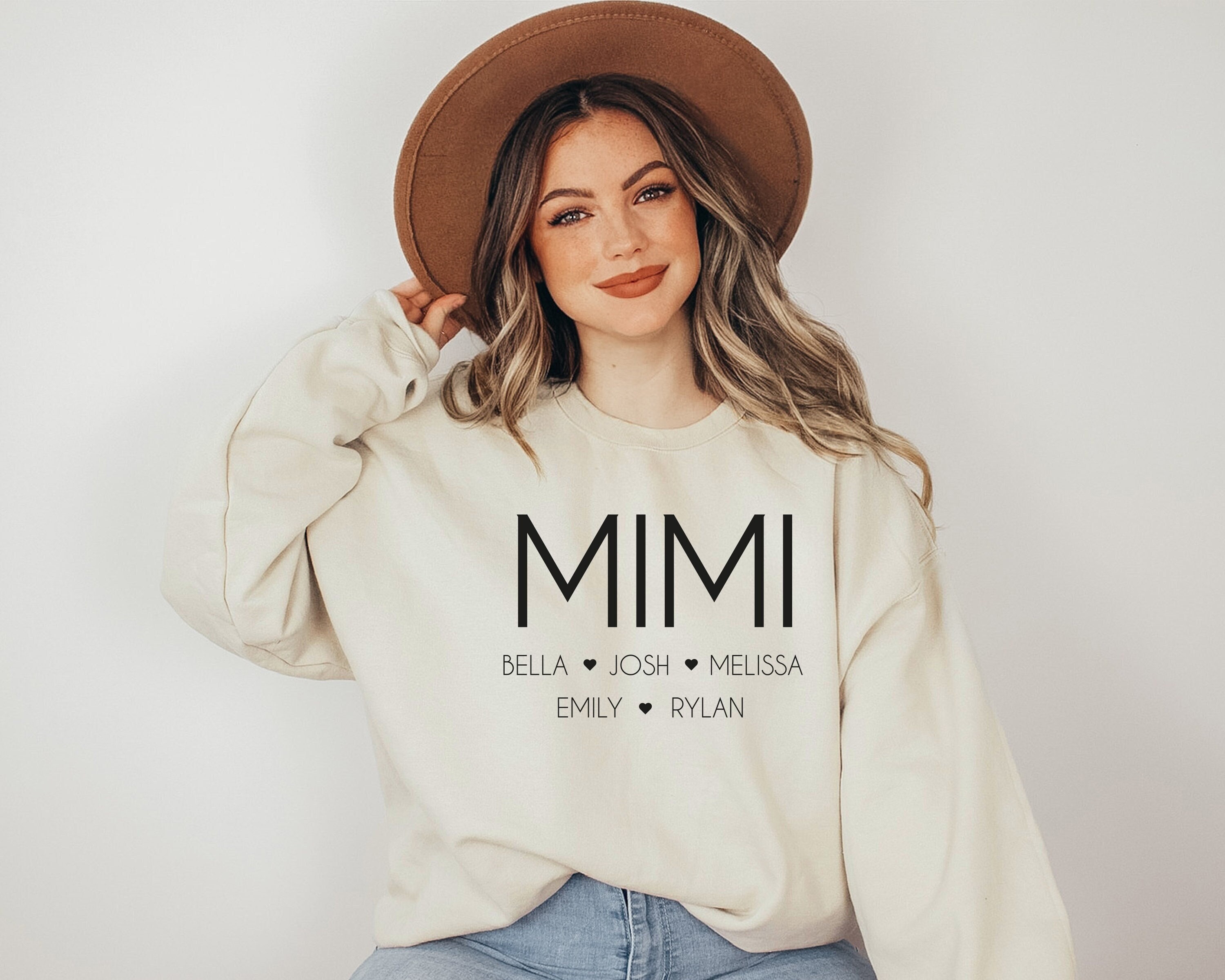 personalized mimi sweatshirt with names for grandma custom mothers day shirt best mama sweater unique gift idea nt1t0 scaled