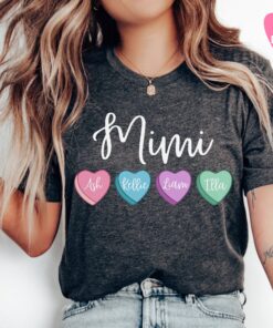 personalized mimi valentines day shirt with grandkid names cute grandma shirt for valentines day gifts from grandchildren vibr1