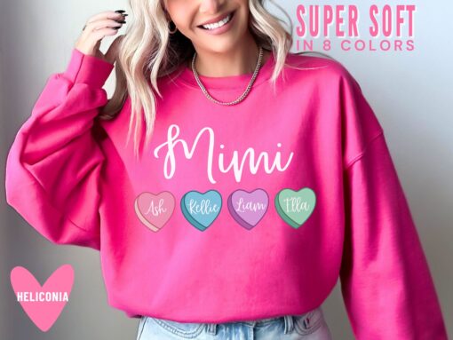 personalized mimi valentines day sweatshirt with grandkid names unique grandma gift for valentines day j2qhl scaled