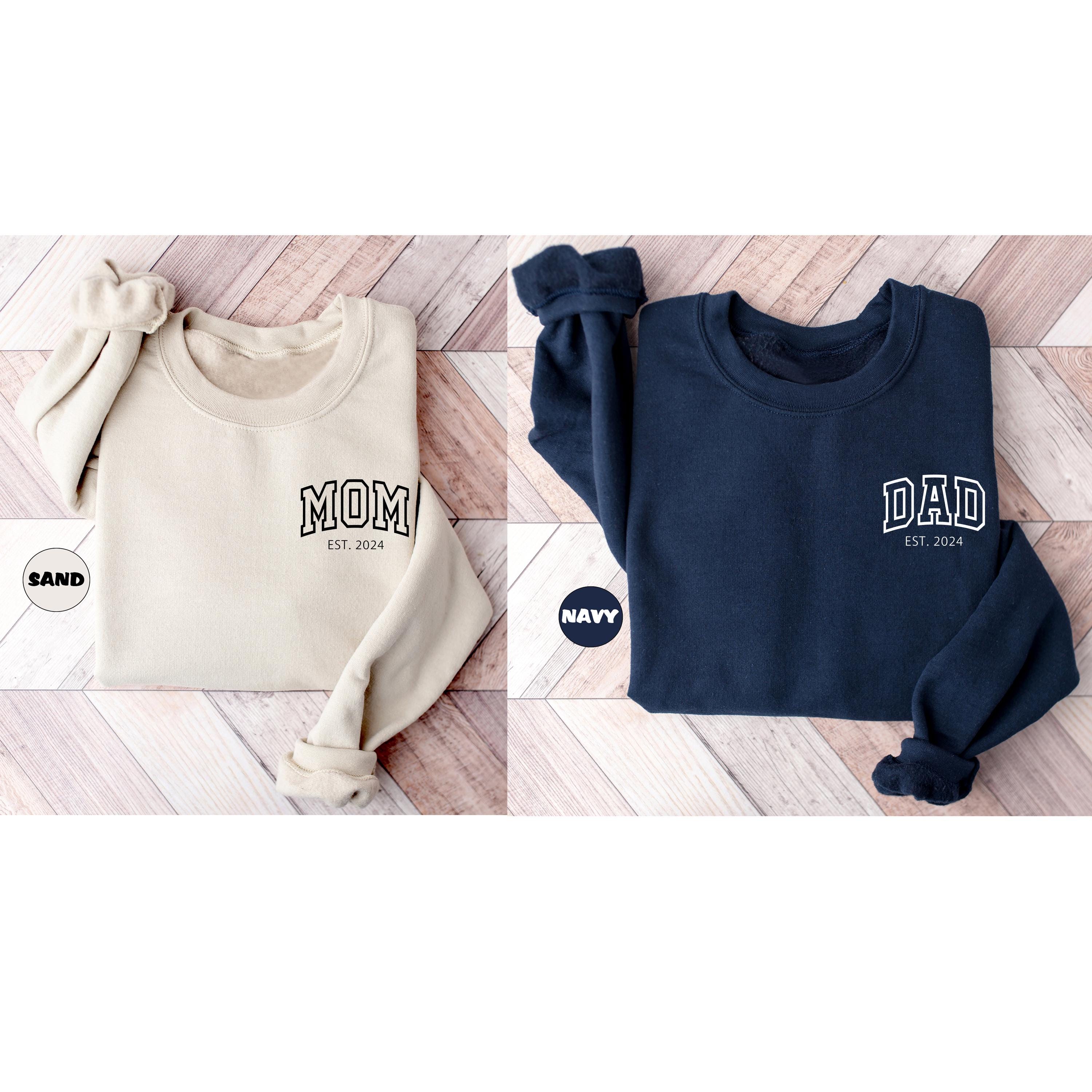 personalized mom and dad sweatshirt matching parents hoodie pregnancy announcement outfit unique new mama gifts ueab0 scaled