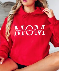 personalized mom hoodie with names custom mama hoodie for mothers day unique gift for her ae2vu