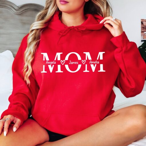 personalized mom hoodie with names custom mama hoodie for mothers day unique gift for her ae2vu