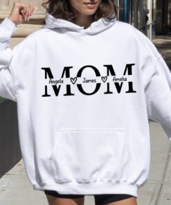 personalized mom hoodie with names custom mama hoodie for mothers day unique gift for her yplbk