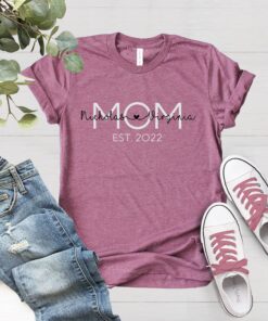 personalized mom shirt custom est shirt for mothers day birthday gifts cute mom tee best mom ever t shirt q2wq7