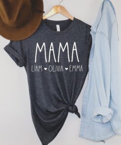 personalized mom shirt with kid names custom gift for mom best mothers day shirt unique mama t shirt for her 1jh05