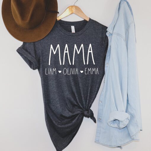 personalized mom shirt with kid names custom gift for mom best mothers day shirt unique mama t shirt for her 1jh05