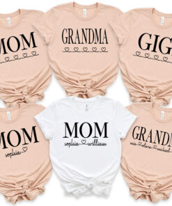 personalized mom shirt with kids names best mom ever shirt unique gift for grandma custom family name tee 4ckxi