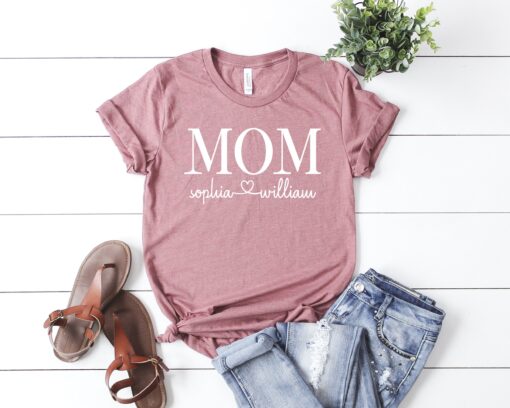 personalized mom shirt with kids names best mom ever shirt unique gift for grandma custom family name tee n695v