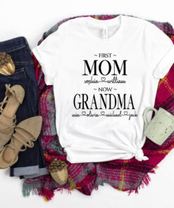 personalized mom shirt with kids names custom grandma shirt unique gift for mom and grandma best mom ever t shirt fjs6n