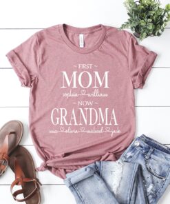 personalized mom shirt with kids names custom grandma shirt unique gift for mom and grandma best mom ever t shirt zyntc