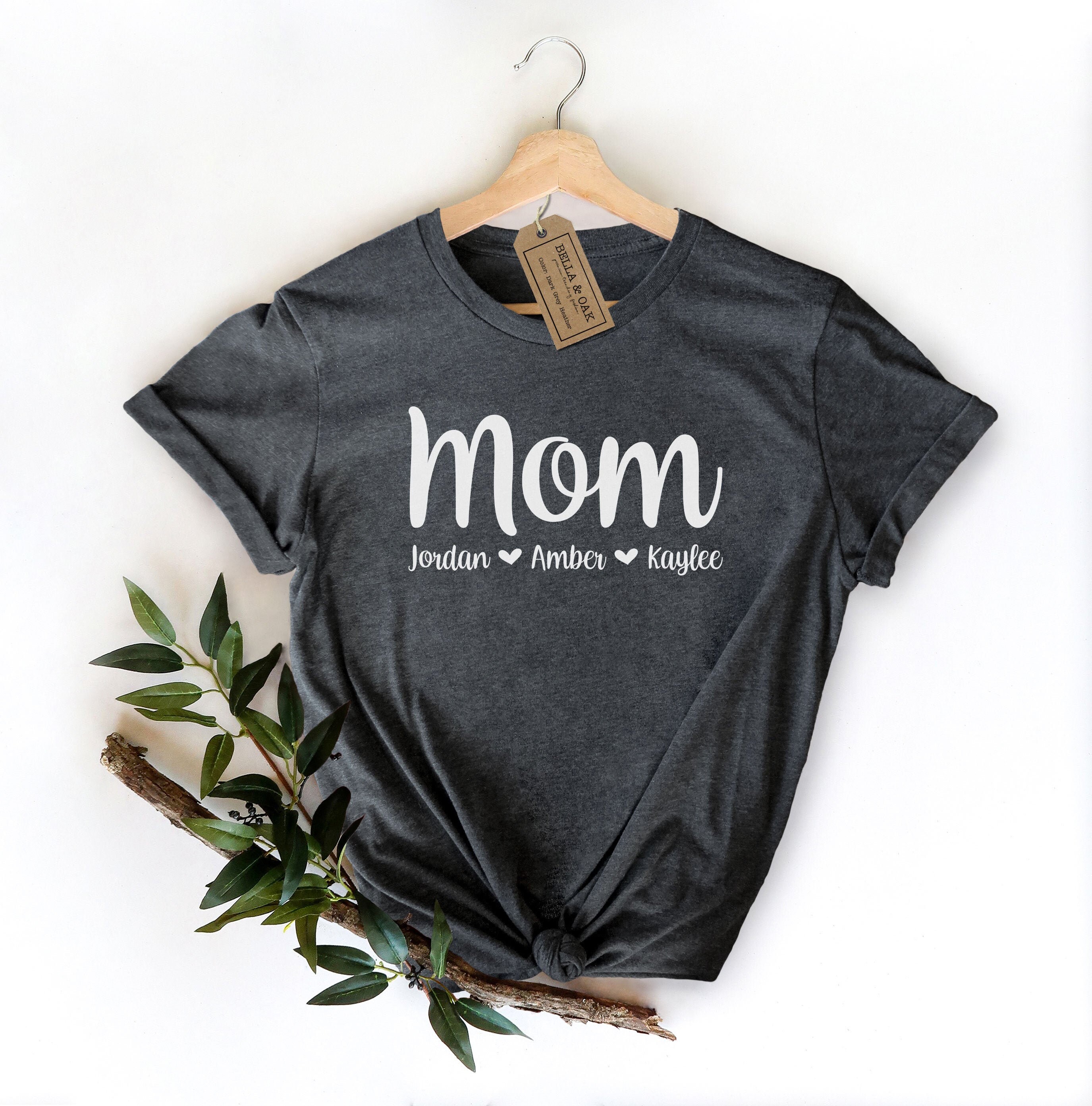 personalized mom shirt with kids names custom mom est shirt unique mothers day gift for moms kgffi