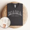 Personalized Mom Shirt with Kids Names Custom T-Shirt for Mothers Day Unique New Mom Gift Cute Mom Life Shirt