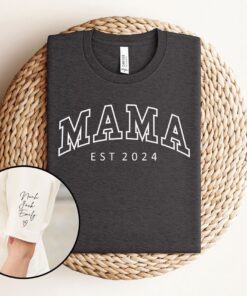 personalized mom shirt with kids names custom t shirt for mothers day unique new mom gift cute mom life shirt w0zss