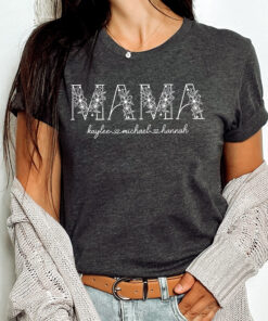 personalized mom shirt with kids names for mothers day unique sentimental gift from daughter or kids best mom shirt 3lzxo