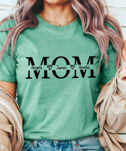 personalized mom shirt with names custom mama shirt for mothers day unique gift for her best mom ever t shirt or5tj