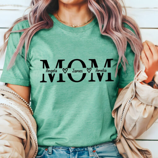 personalized mom shirt with names custom mama shirt for mothers day unique gift for her best mom ever t shirt or5tj