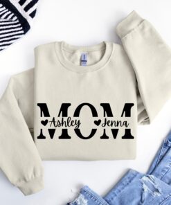 personalized mom sweatshirt unique mothers day gift for new moms funny mommy shirt best mom ever apparel edzj2