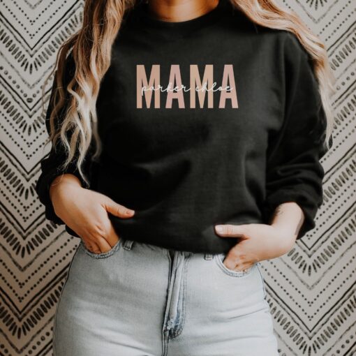 personalized mom sweatshirt with kids names for mothers day unique gift for moms funny mom life shirt 5jl6i