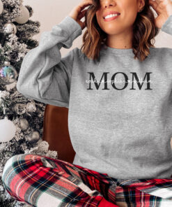 personalized mom sweatshirt with kids names for mothers day unique shirt for mom funny gift idea elpbc