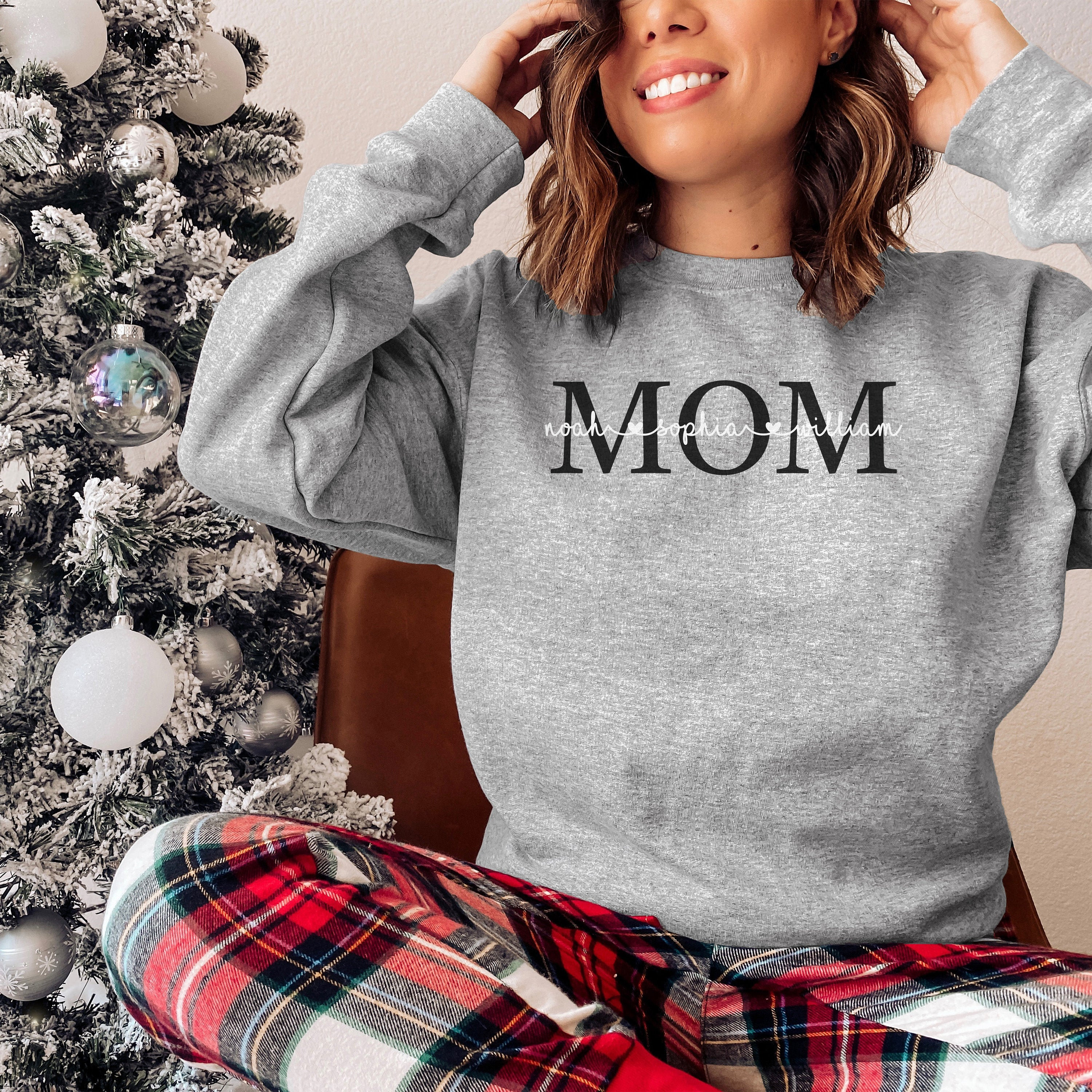 personalized mom sweatshirt with kids names for mothers day unique shirt for mom funny gift idea elpbc scaled