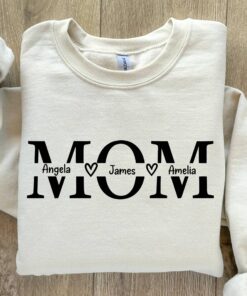 personalized mom sweatshirt with names custom mama sweatshirt perfect for mothers day gifts unique mom life apparel 7hthj