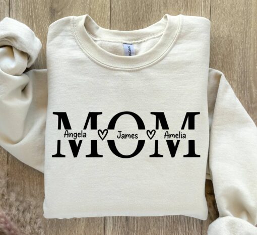 personalized mom sweatshirt with names custom mama sweatshirt perfect for mothers day gifts unique mom life apparel 7hthj