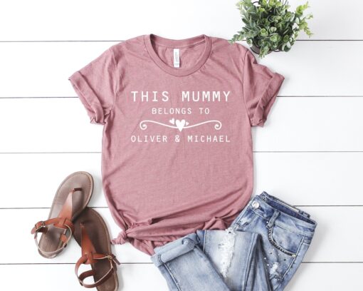 personalized mommy t shirt this mommy belongs to custom mom shirt for mothers day or birthday unique mama gift 0efcr