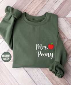 personalized mrs name sweatshirt with dates on sleeve for brides bachelorette party outfit and anniversary gift jtwnq