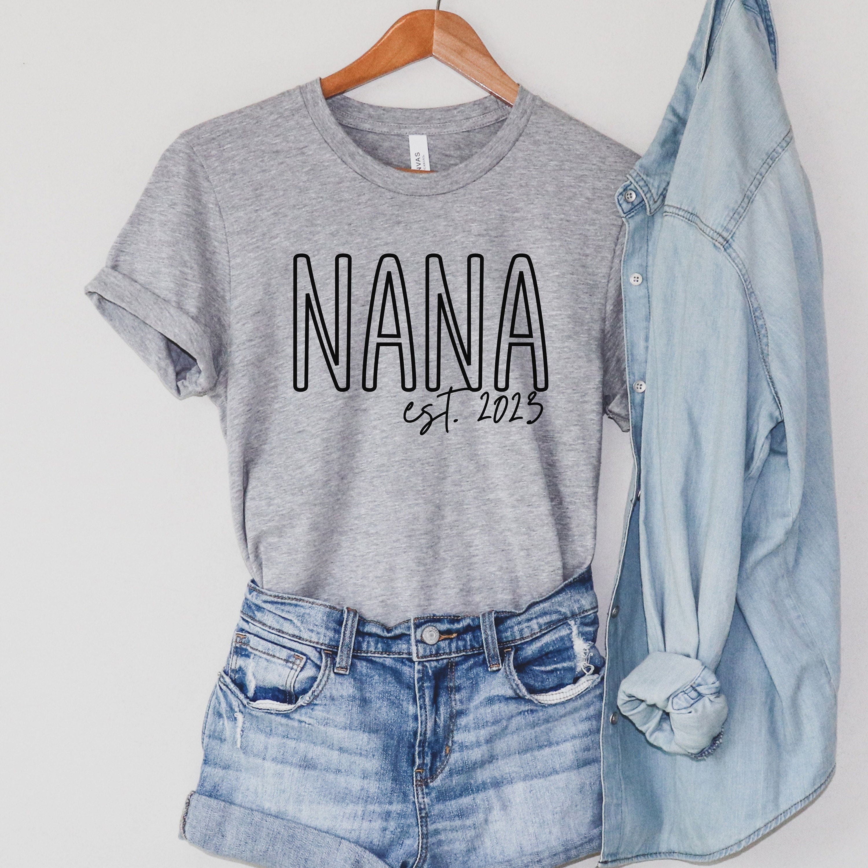 personalized nana shirt custom est shirt for new nana unique gift grandma t shirt best nana ever shirt p5yht scaled