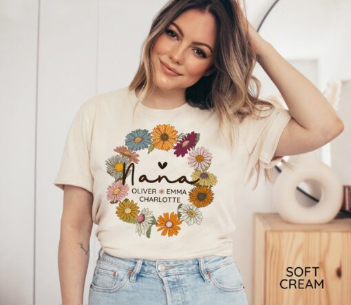 personalized nana shirt custom t shirt with grandkids names ideal for grandma birthday or christmas gift cuqmj