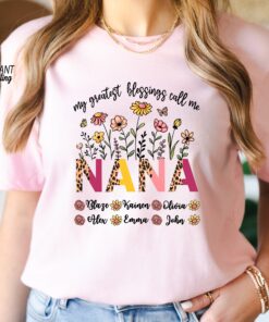 personalized nana shirt my greatest blessing call me nana custom sweatshirt for mothers day with names poho5