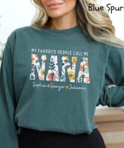 personalized nana shirt with grandkid names custom grandma long sleeve sweatshirt ideal for nana gifts and mothers day qejb5