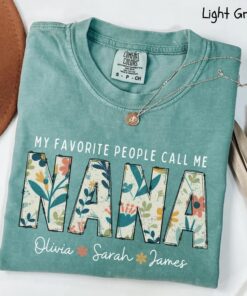 personalized nana shirt with grandkid names custom grandma sweatshirt unique gift for nana comfort colors mv1rn