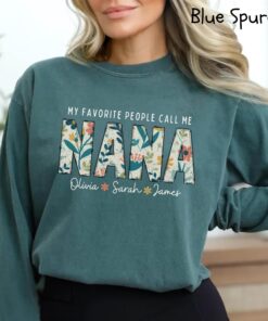 personalized nana shirt with grandkid names custom long sleeve grandma shirt unique gift for nana a7ljf