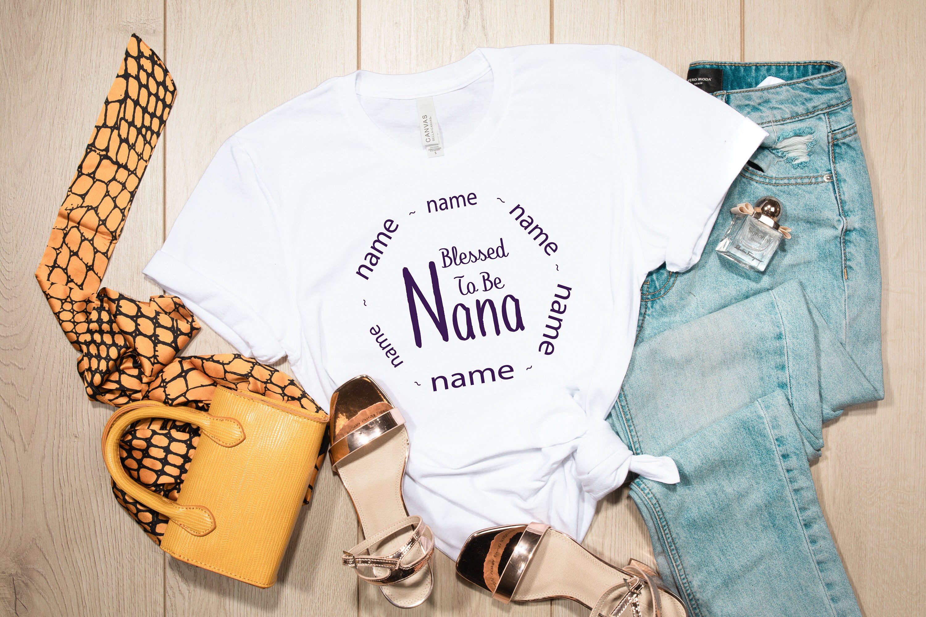 personalized nana shirt with grandkids names for mothers day unique nana t shirt gift idea for moms and grandmothers i6mwe scaled