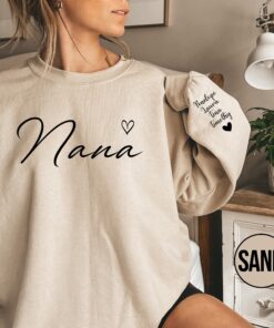 personalized nana sweatshirt custom hoodie for new grammy family group announcement gifts unique grandmother outfit 9j4jd