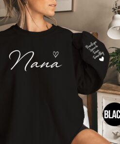 personalized nana sweatshirt custom hoodie for new grammy family group announcement gifts unique grandmother outfit y9gcr